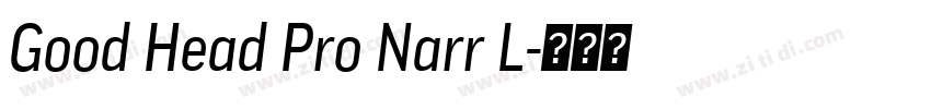 Good Head Pro Narr L字体转换